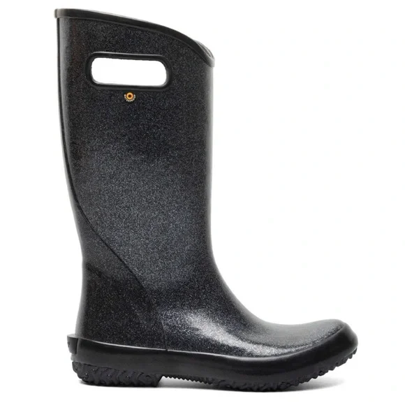 Bogs Women's Waterproof Rain Boots -Black Glitter - Picture 1 of 13